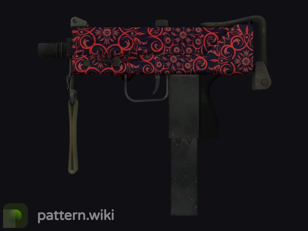 MAC-10 Red Filigree seed 360