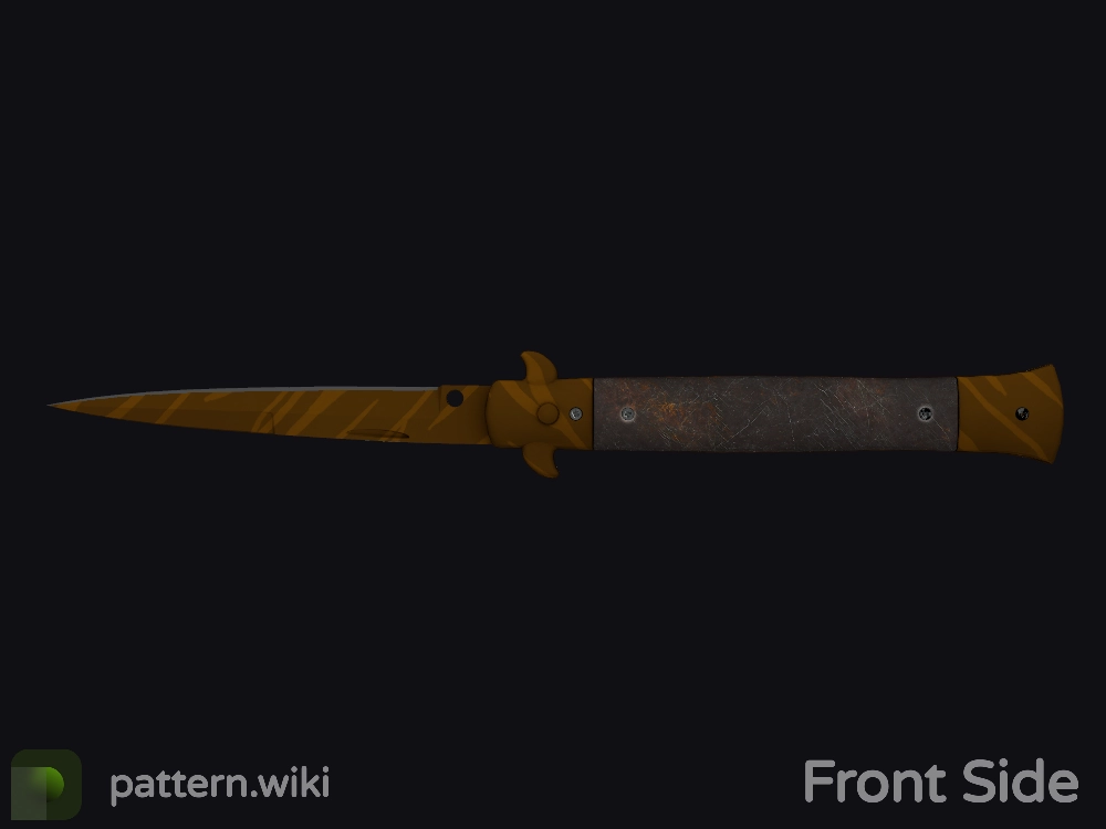 Stiletto Knife Tiger Tooth seed 715