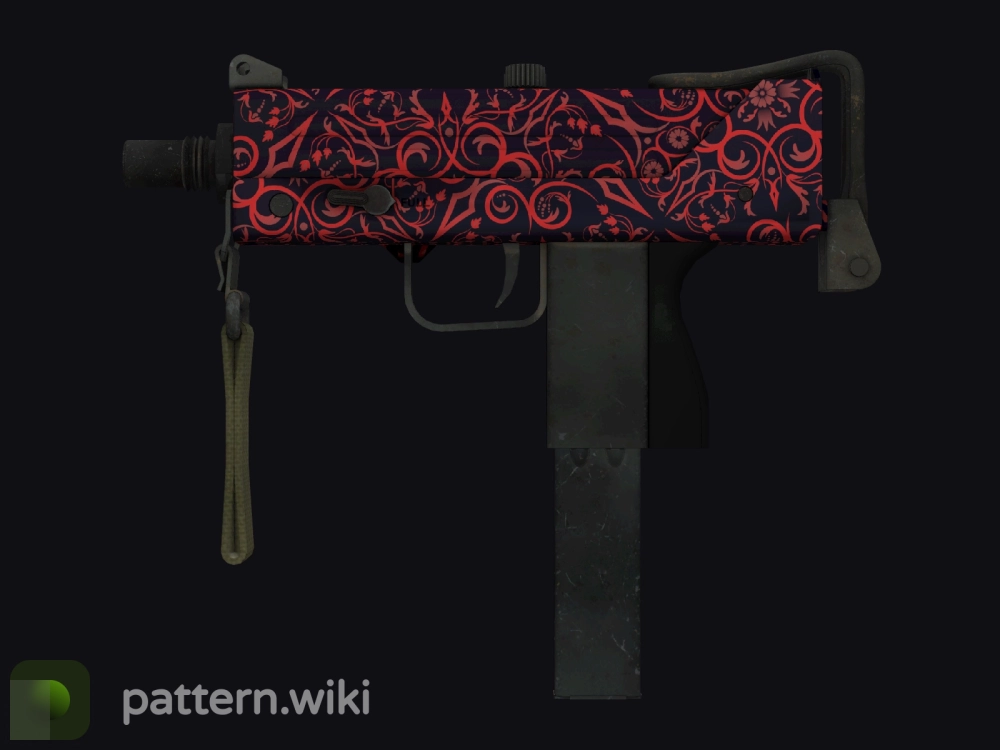 MAC-10 Red Filigree seed 7