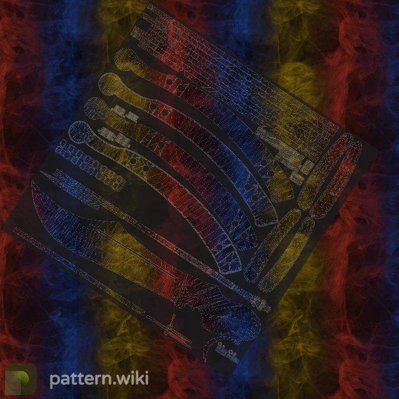 Butterfly Knife Marble Fade seed 140 pattern template