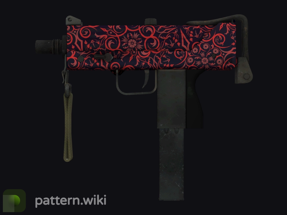 MAC-10 Red Filigree seed 535