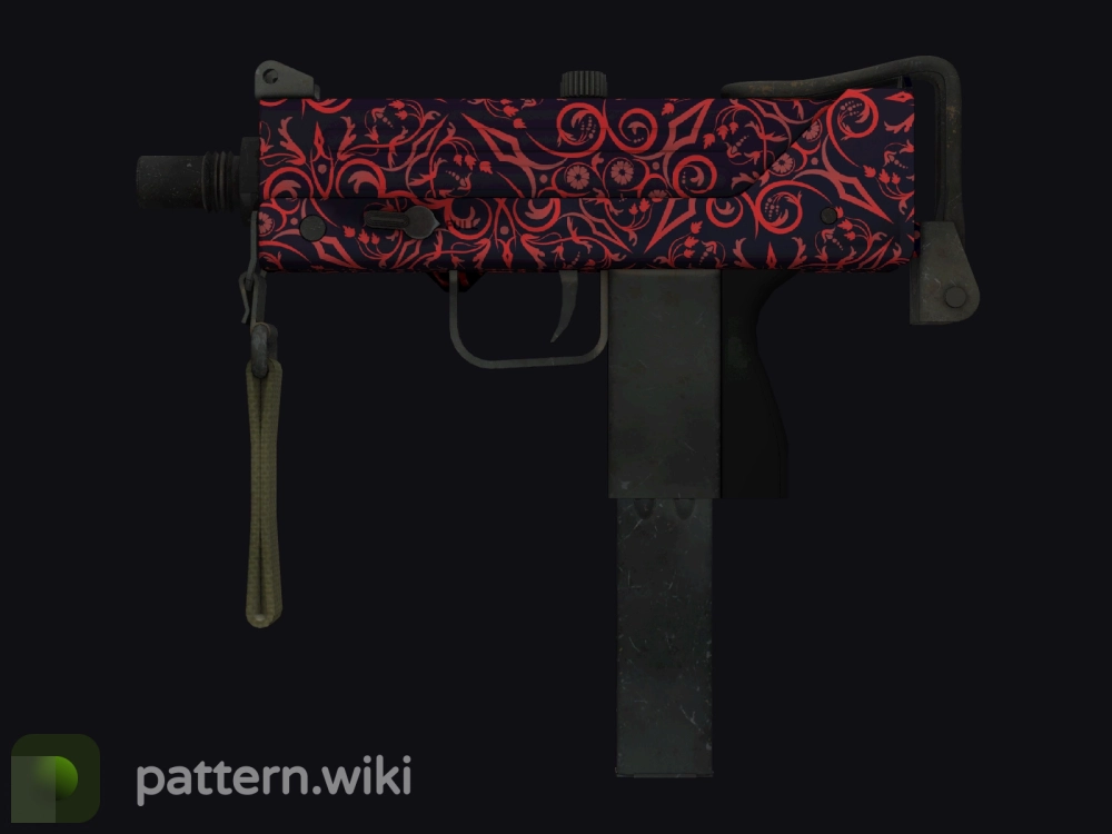 MAC-10 Red Filigree seed 89