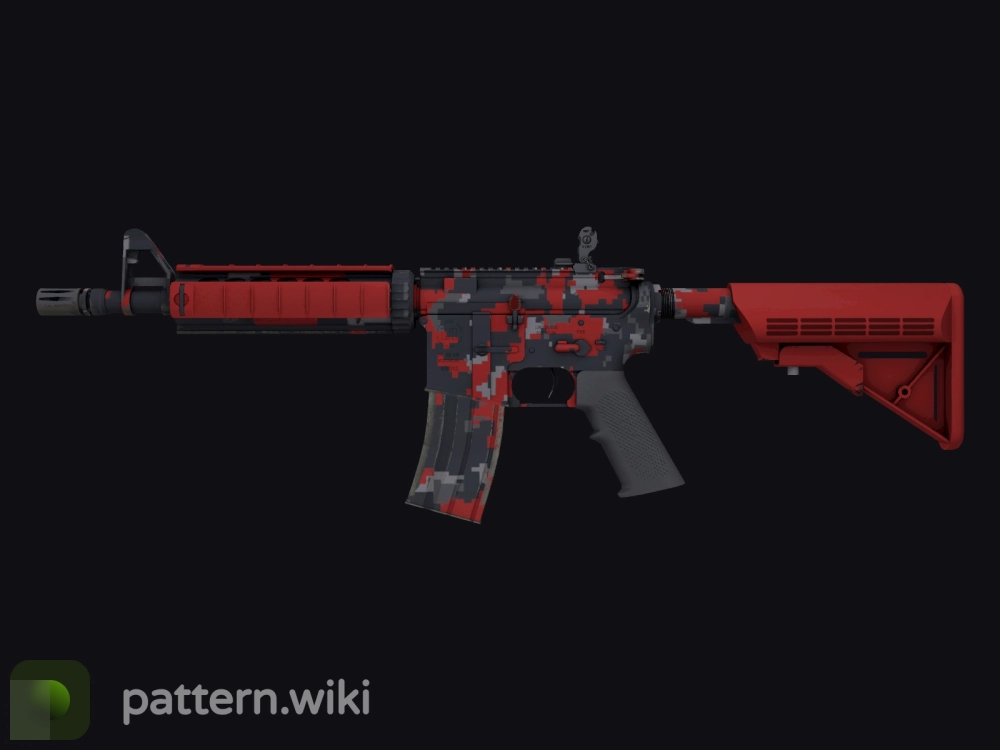 M4A4 Red DDPAT seed 740