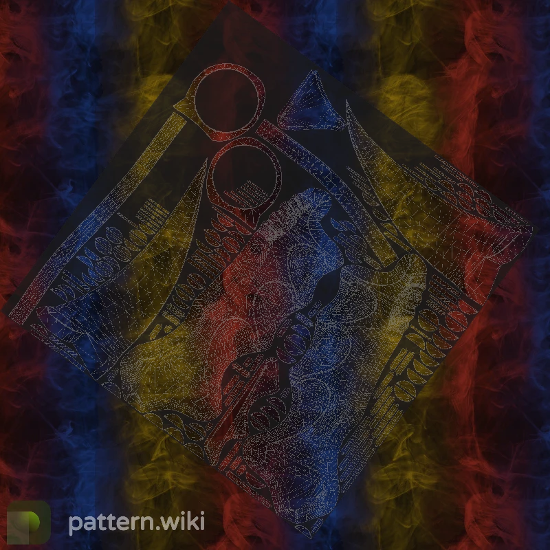 Karambit Marble Fade seed 898 pattern template