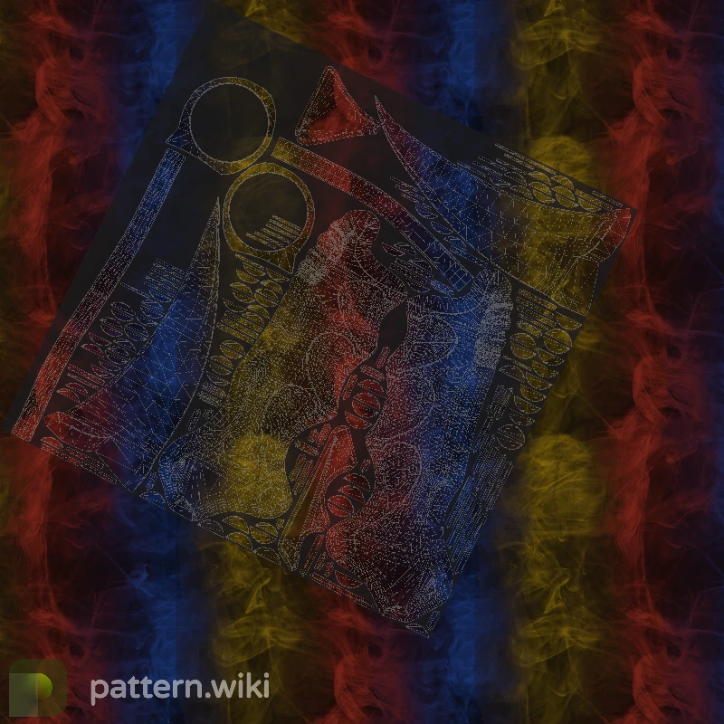 Karambit Marble Fade seed 184 pattern template