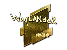 Sticker wayLander (Gold) | Boston 2018 preview