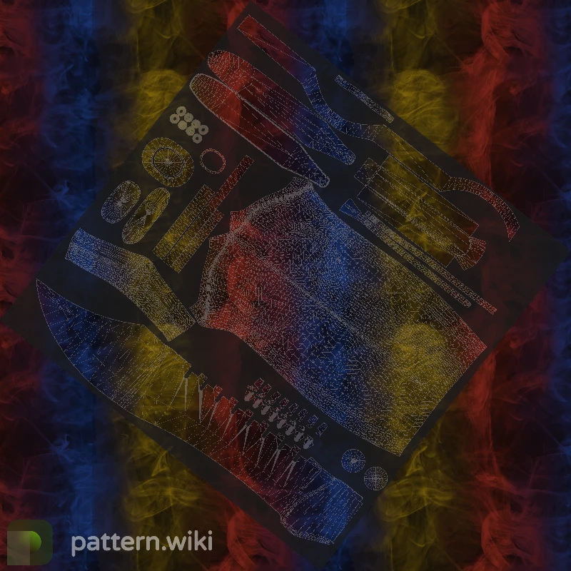 Bowie Knife Marble Fade seed 80 pattern template