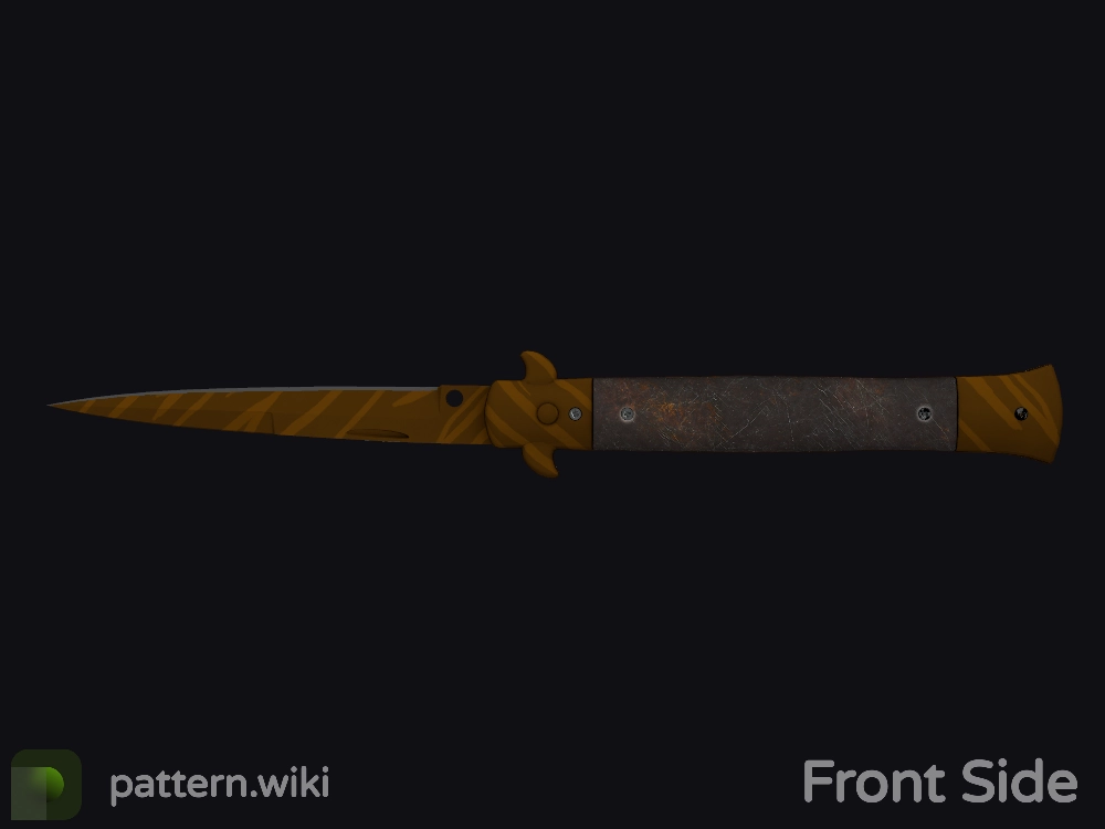 Stiletto Knife Tiger Tooth seed 608