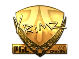 Sticker KRIMZ (Gold) | Krakow 2017 preview