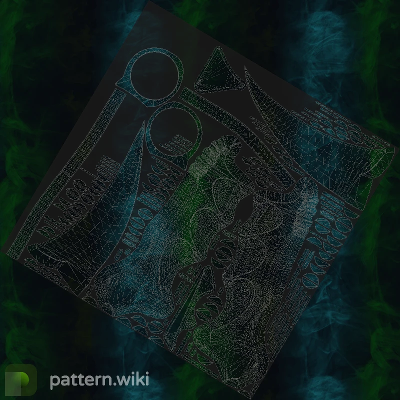 Karambit Gamma Doppler seed 755 pattern template