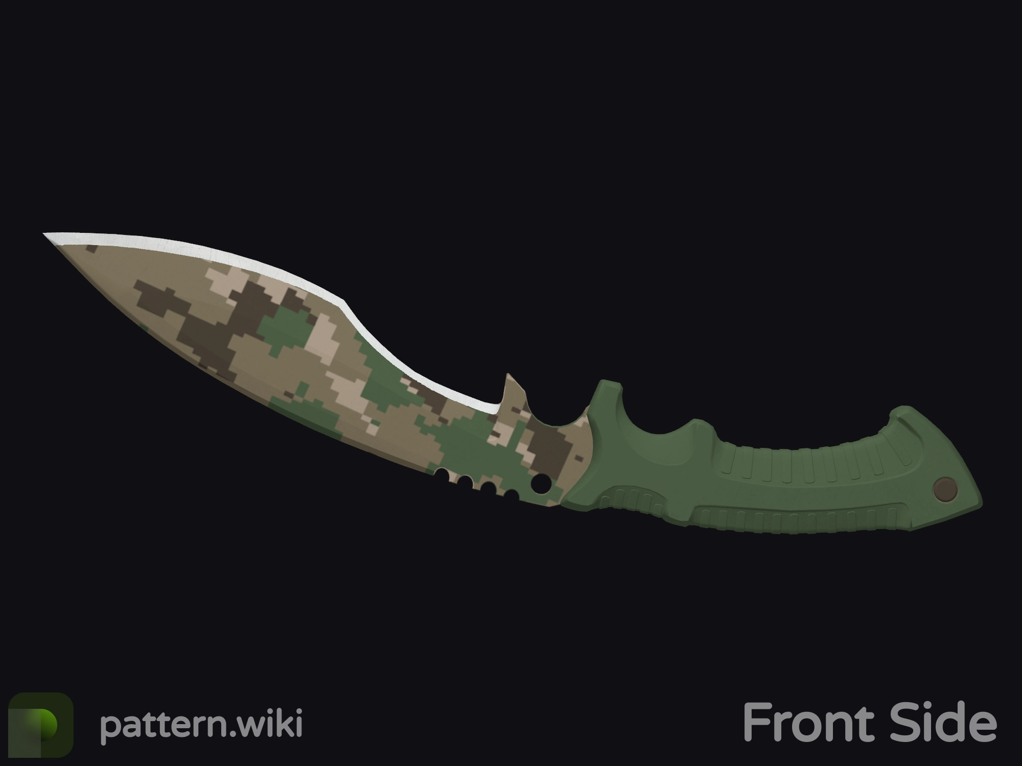 Kukri Knife Forest DDPAT seed 705