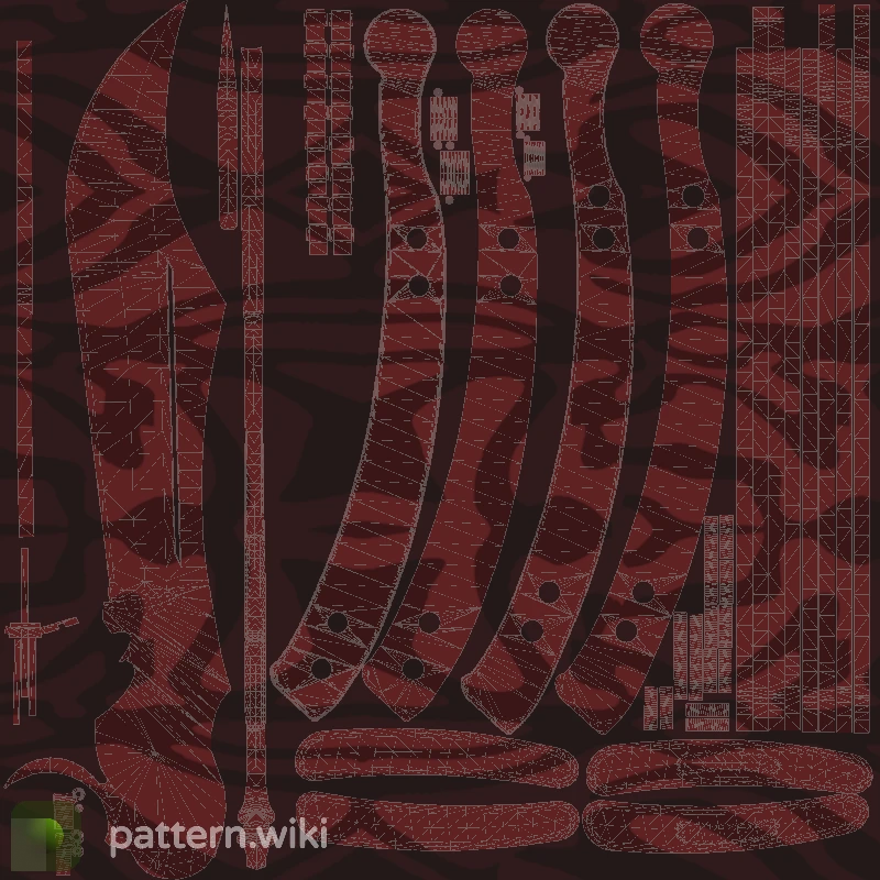 Butterfly Knife Slaughter seed 616 pattern template