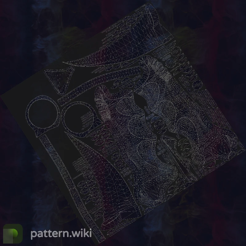 Karambit Doppler seed 303 pattern template