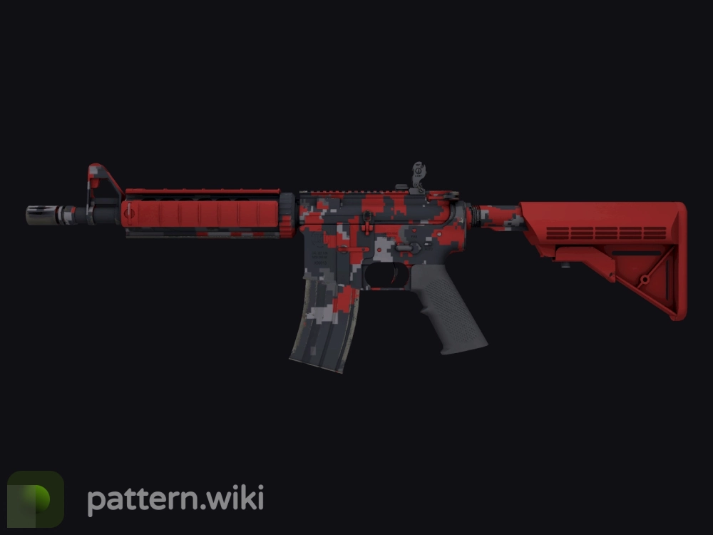 M4A4 Red DDPAT seed 950