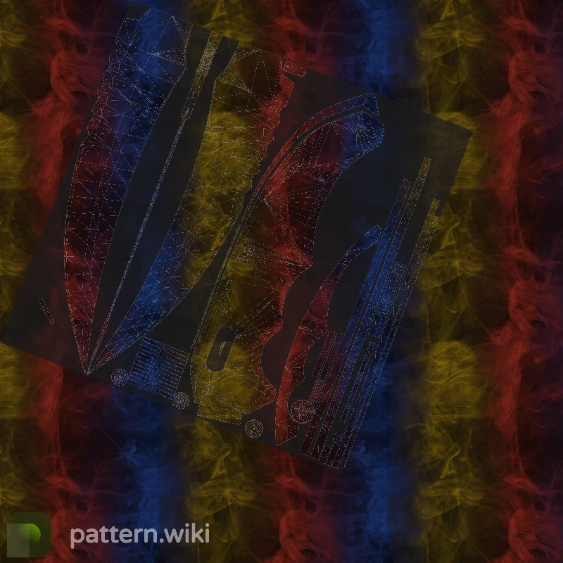 Flip Knife Marble Fade seed 988 pattern template