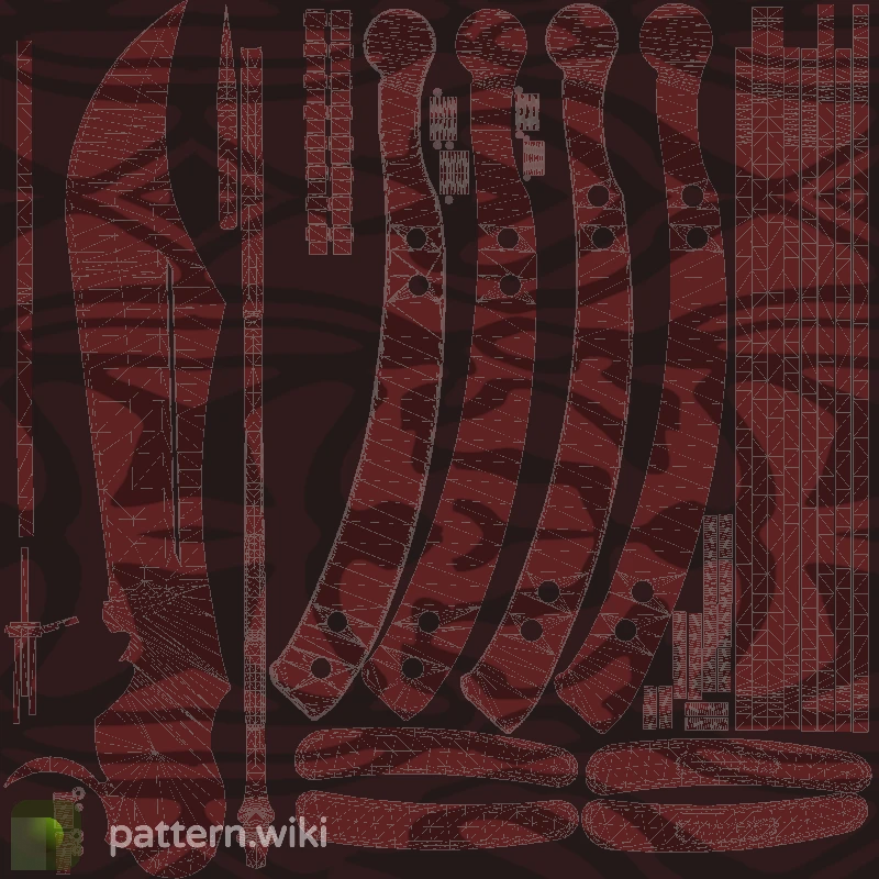 Butterfly Knife Slaughter seed 349 pattern template