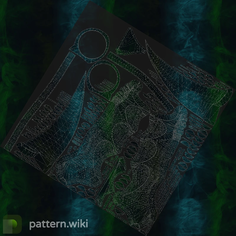 Karambit Gamma Doppler seed 128 pattern template