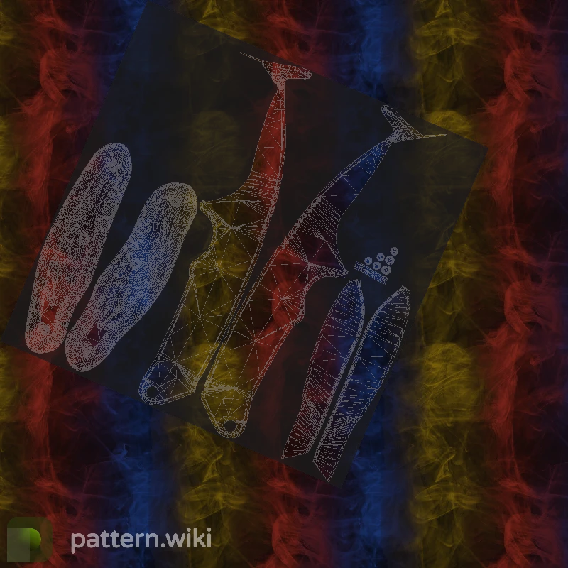 Gut Knife Marble Fade seed 9 pattern template