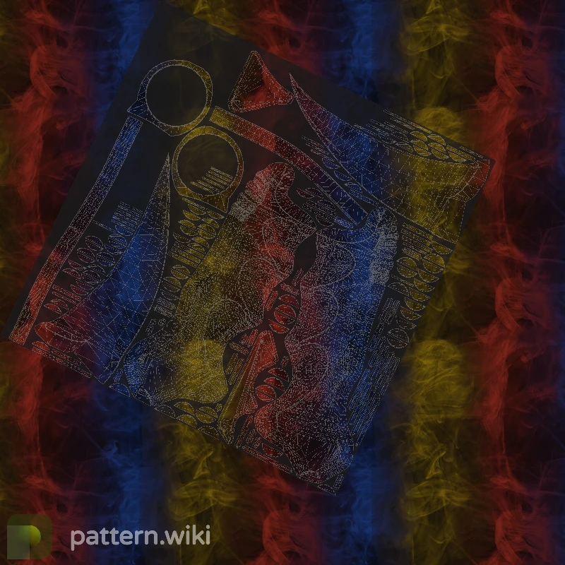 Karambit Marble Fade seed 45 pattern template