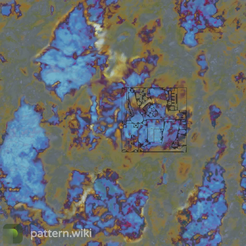 Five-SeveN Case Hardened seed 509 pattern template