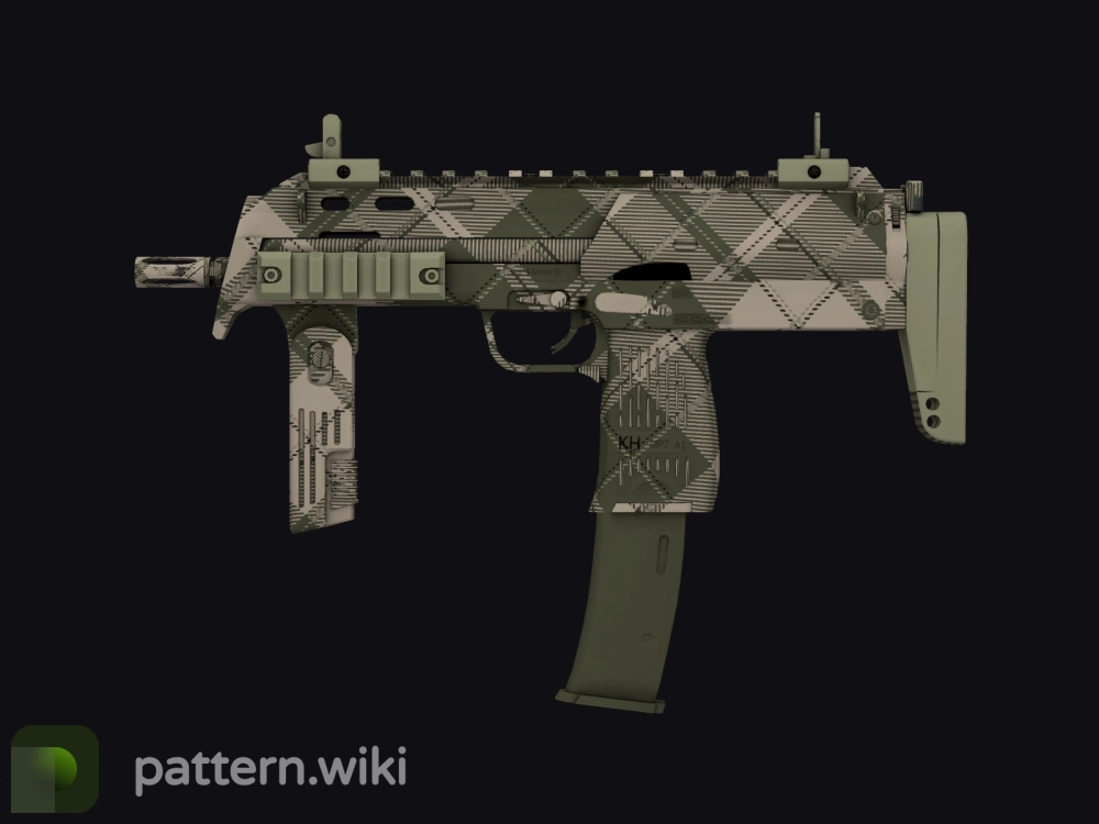 MP7 Olive Plaid seed 493