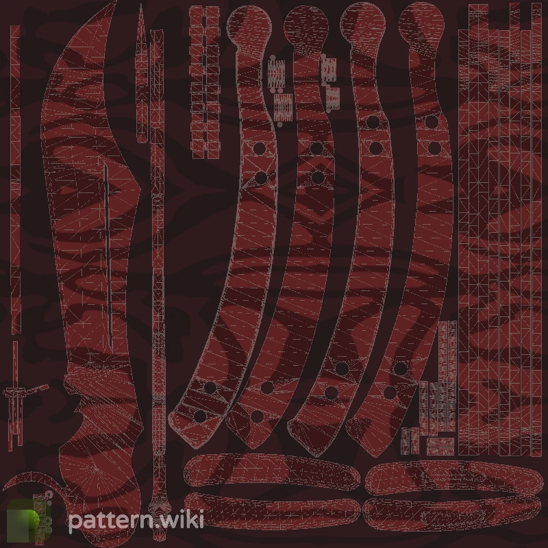 Butterfly Knife Slaughter seed 580 pattern template