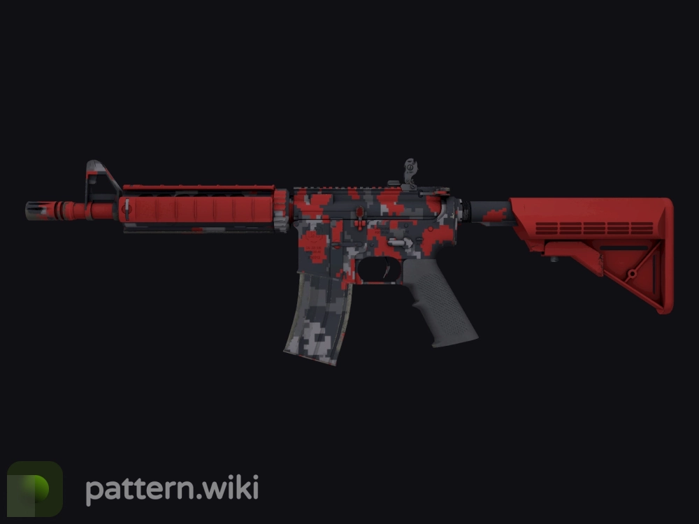 M4A4 Red DDPAT seed 431