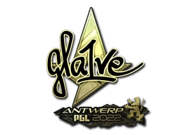 Sticker gla1ve (Gold) | Antwerp 2022 preview