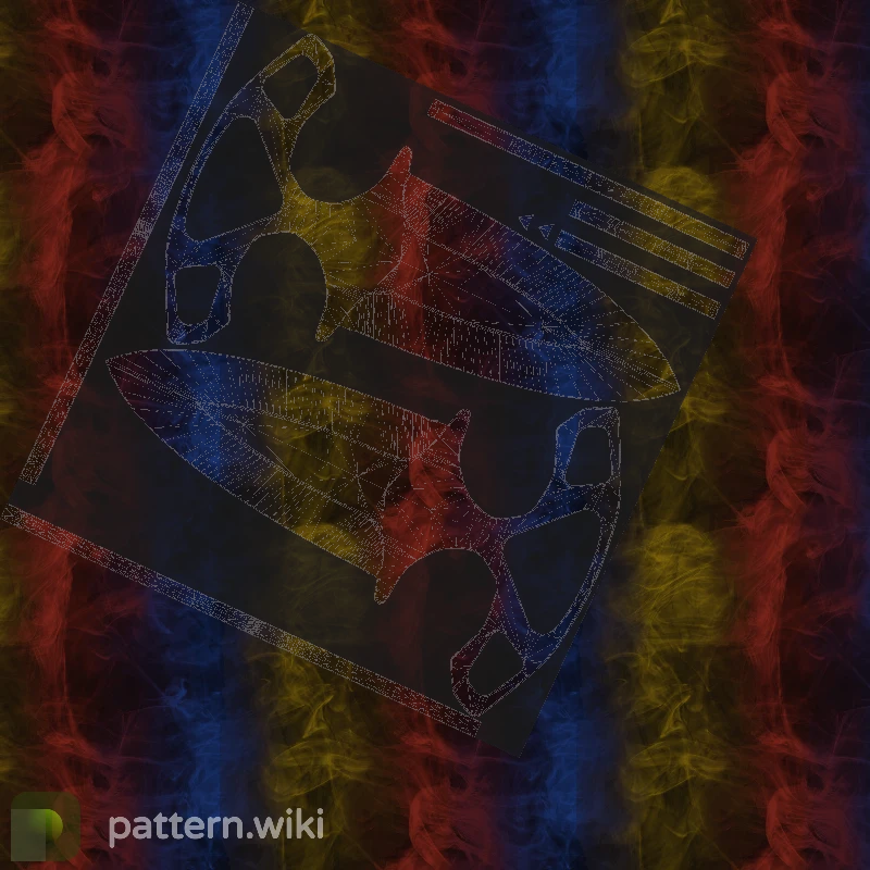 Shadow Daggers Marble Fade seed 138 pattern template