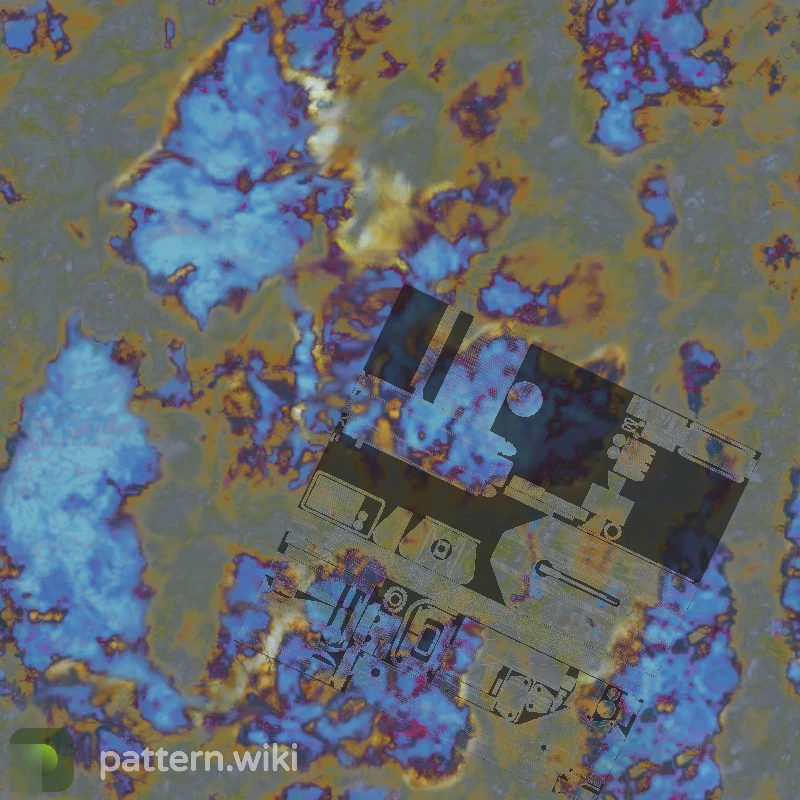 MAC-10 Case Hardened seed 674 pattern template