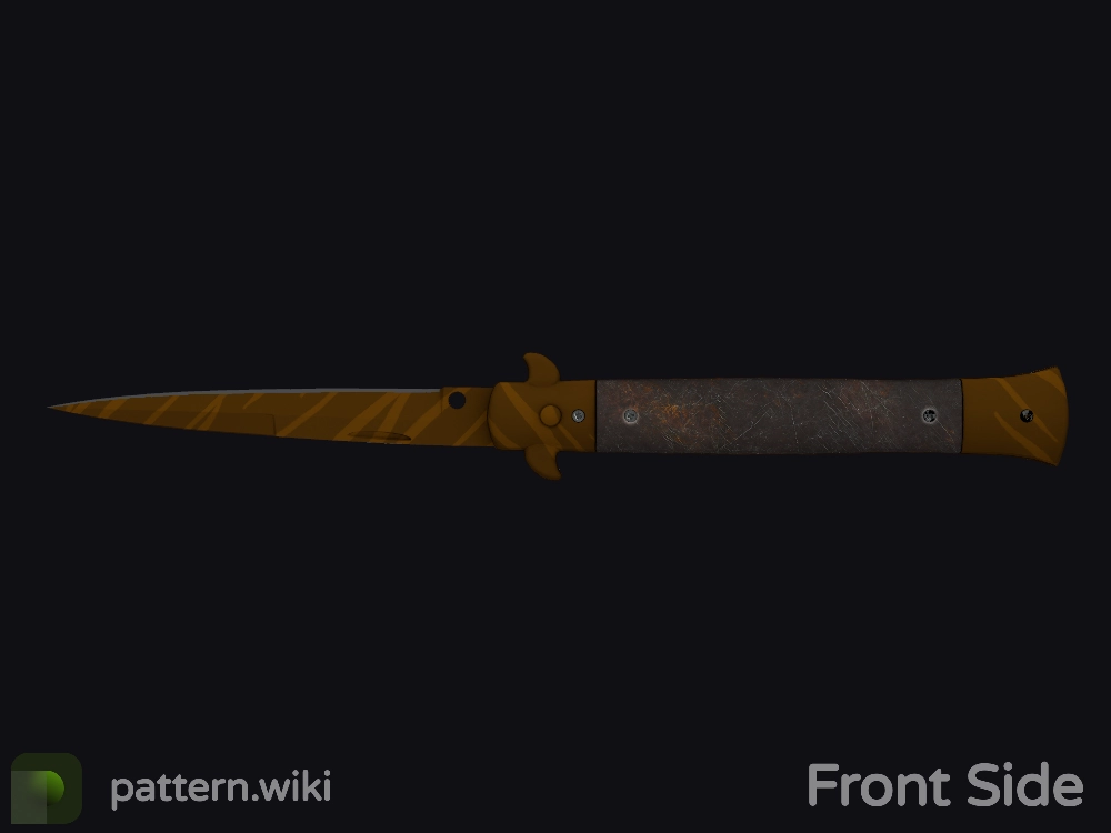 Stiletto Knife Tiger Tooth seed 74