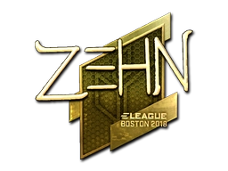 Sticker zehN (Gold) | Boston 2018 preview