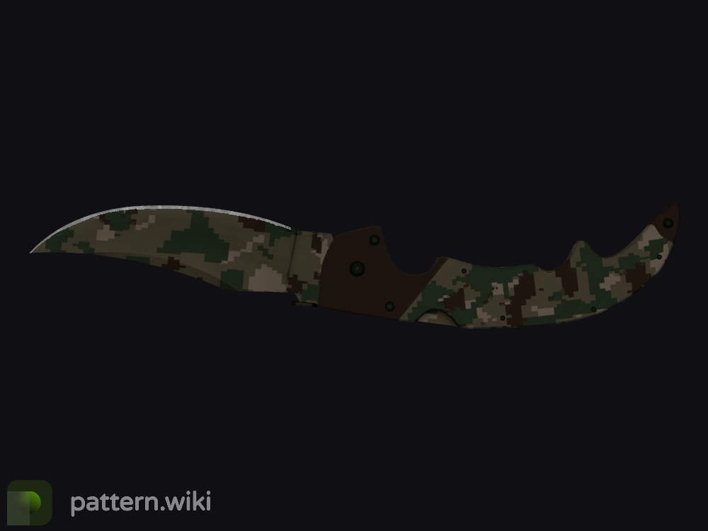 Falchion Knife Forest DDPAT seed 345