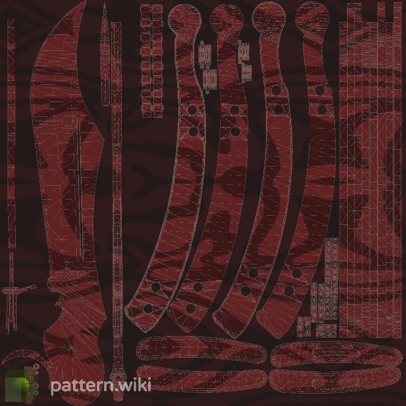 Butterfly Knife Slaughter seed 613 pattern template