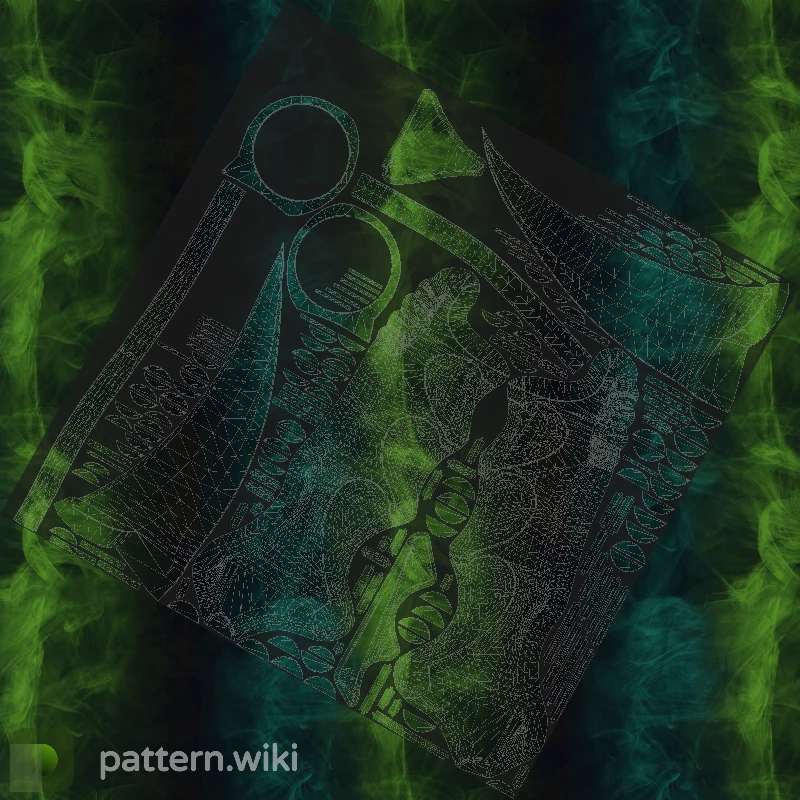 Karambit Gamma Doppler seed 219 pattern template