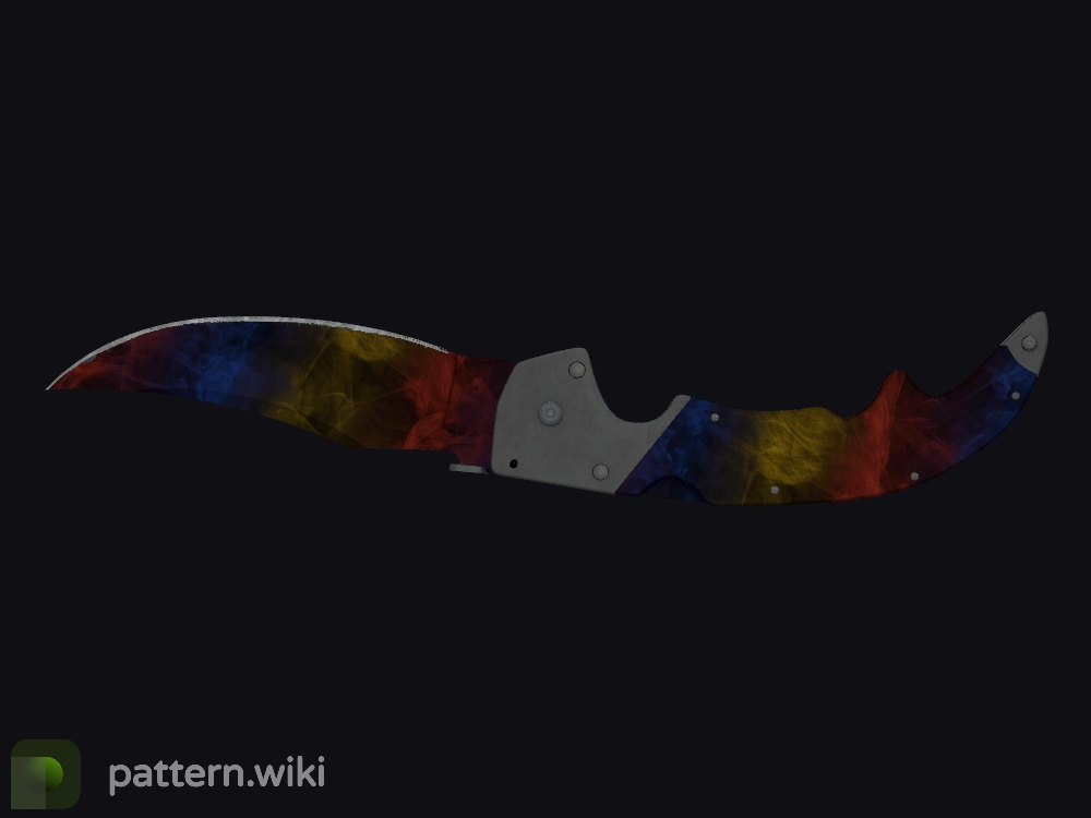 Falchion Knife Marble Fade seed 876