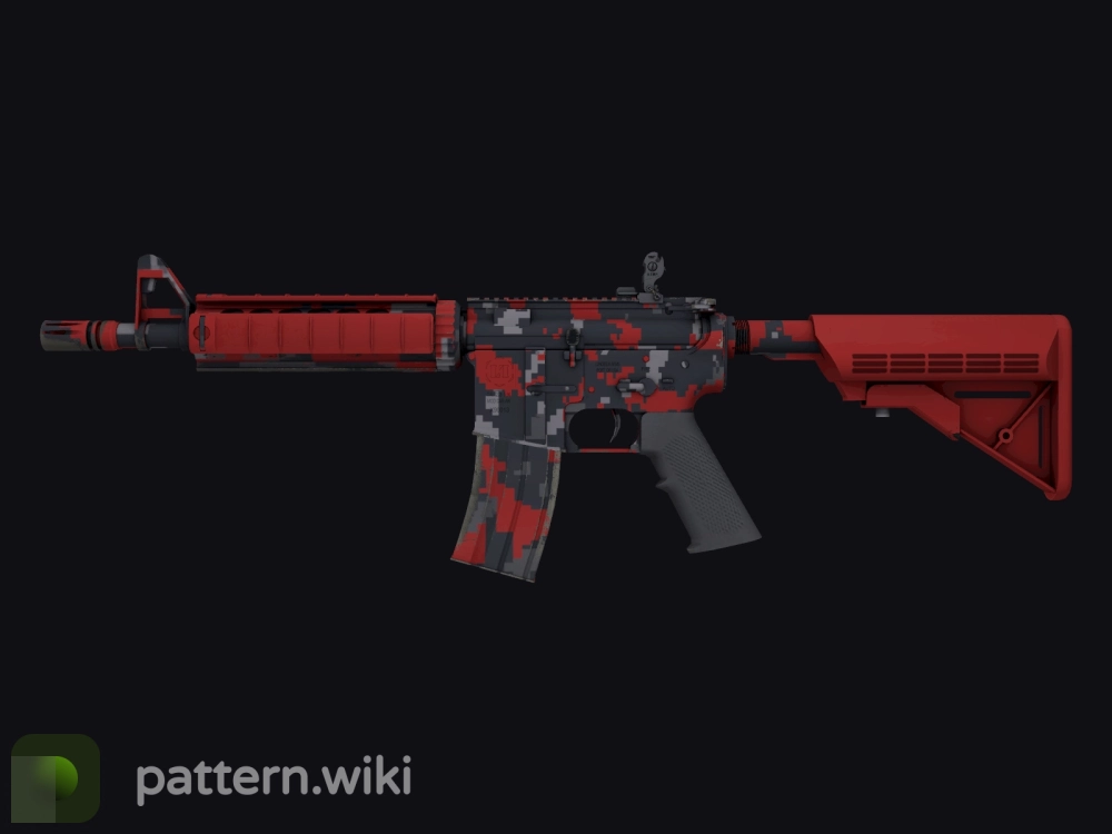 M4A4 Red DDPAT seed 760