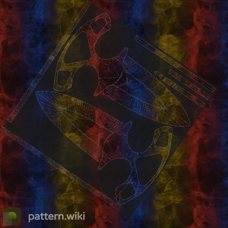 Shadow Daggers Marble Fade seed 301 pattern template