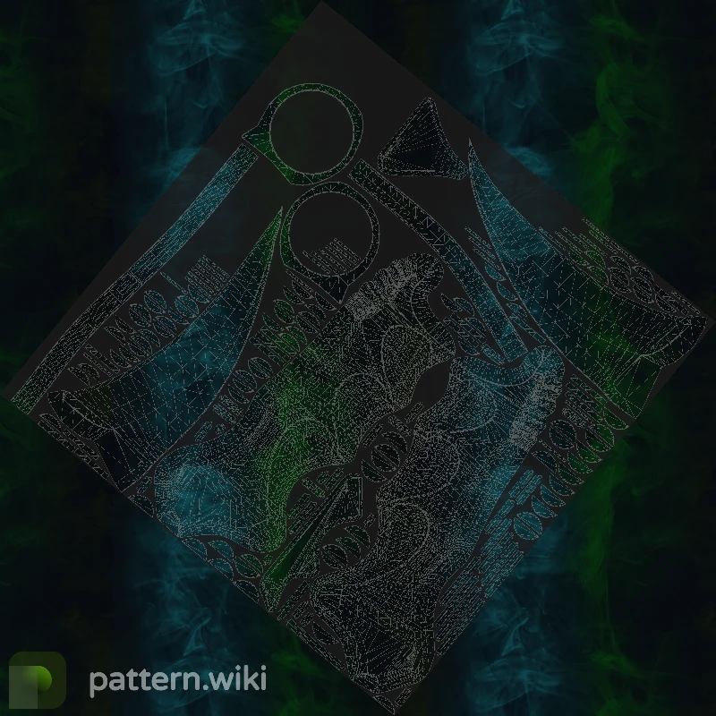 Karambit Gamma Doppler seed 825 pattern template