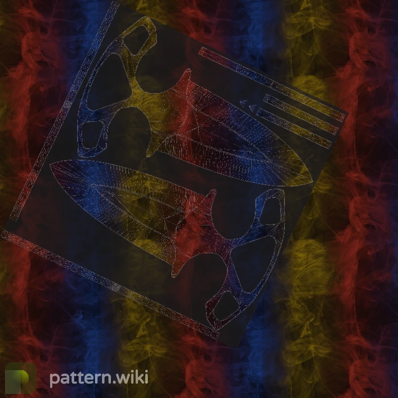 Shadow Daggers Marble Fade seed 853 pattern template