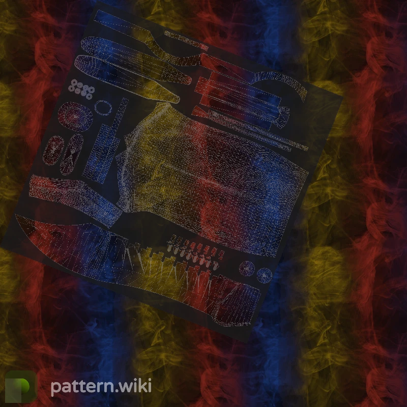 Bowie Knife Marble Fade seed 8 pattern template