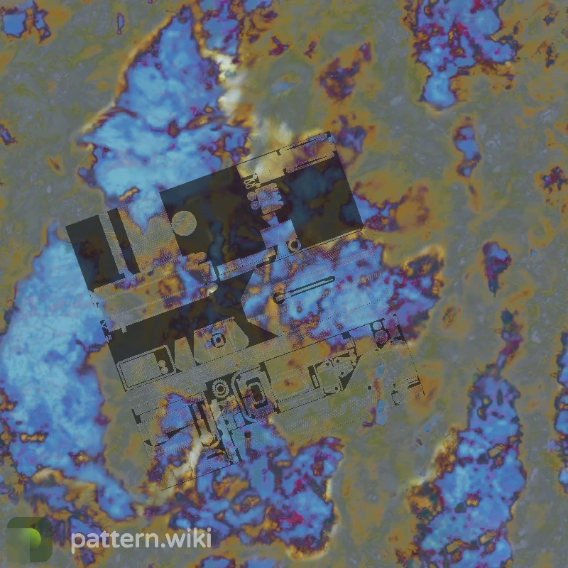 MAC-10 Case Hardened seed 184 pattern template