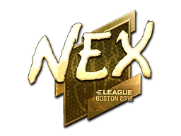 Sticker nex (Gold) | Boston 2018 preview