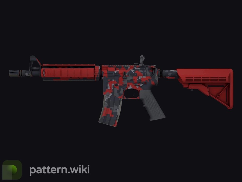 M4A4 Red DDPAT seed 116