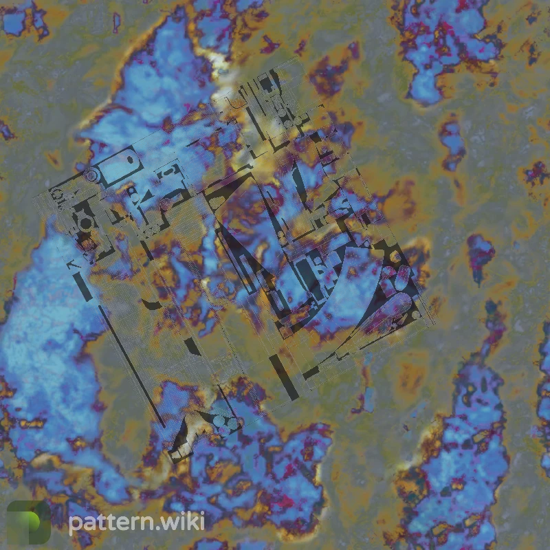 AK-47 Case Hardened seed 992 pattern template