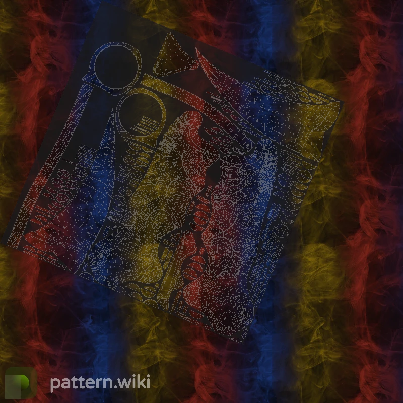 Karambit Marble Fade seed 756 pattern template