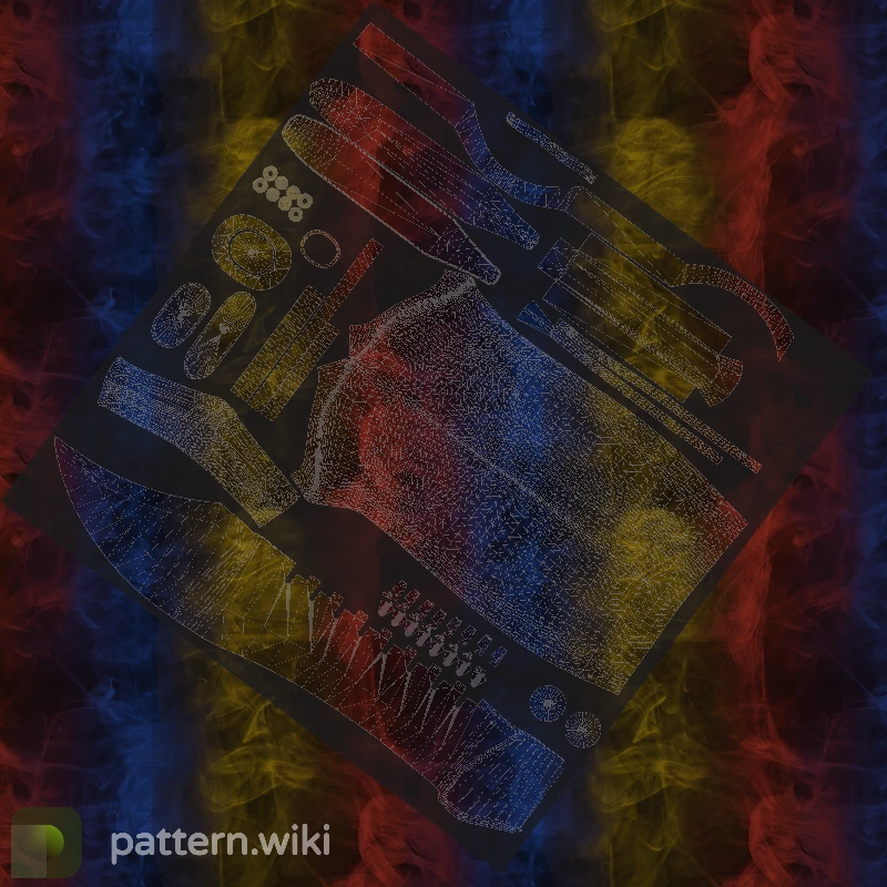 Bowie Knife Marble Fade seed 210 pattern template