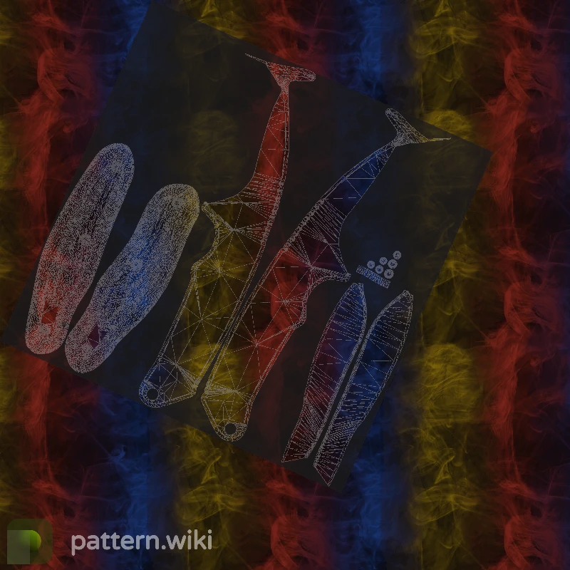 Gut Knife Marble Fade seed 931 pattern template