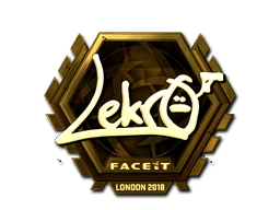 Sticker Lekr0 (Gold) | London 2018 preview