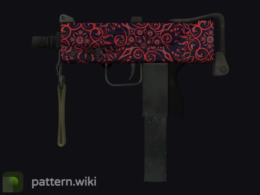 MAC-10 Red Filigree seed 469